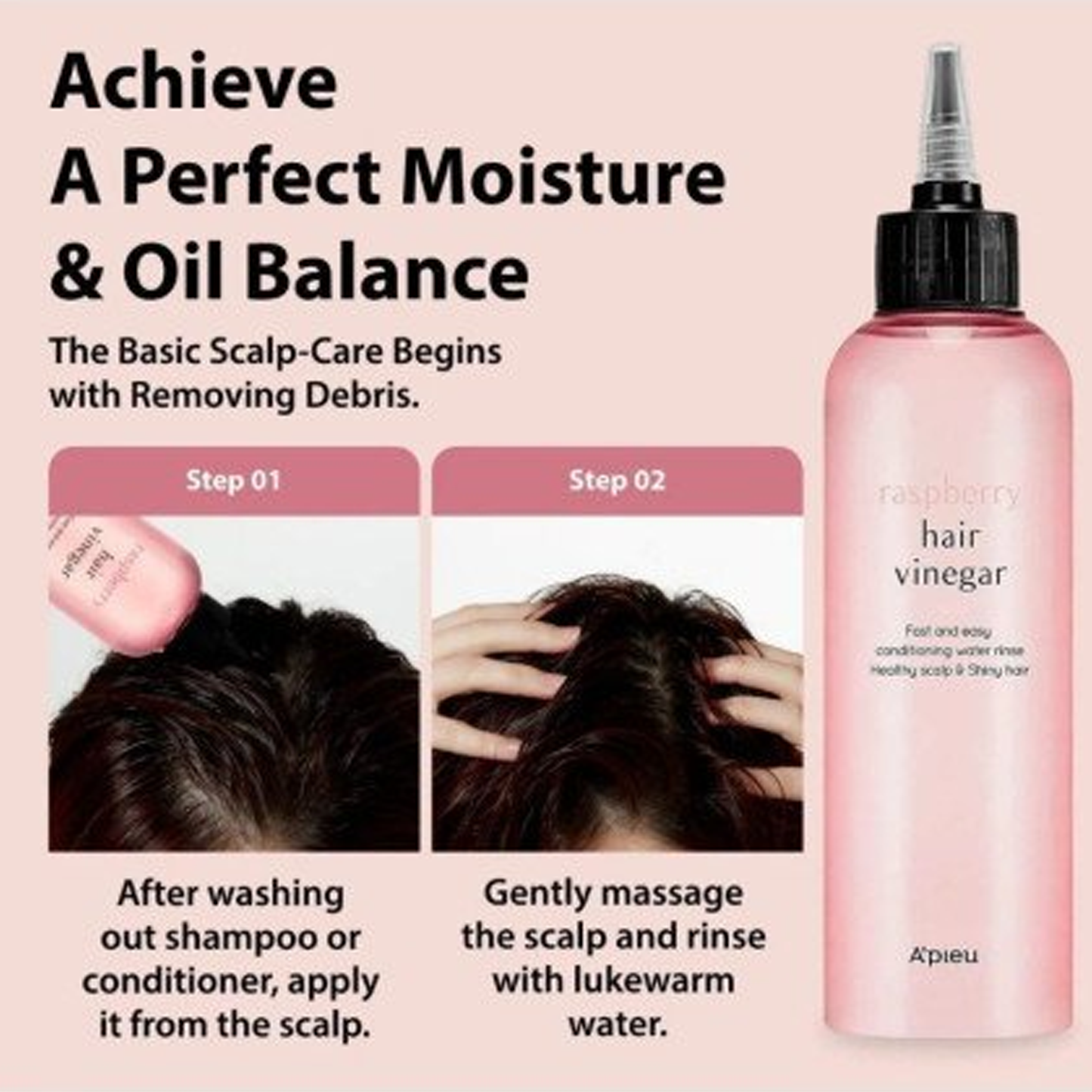A'PIEU - Raspberry Hair Vinegar-200ml