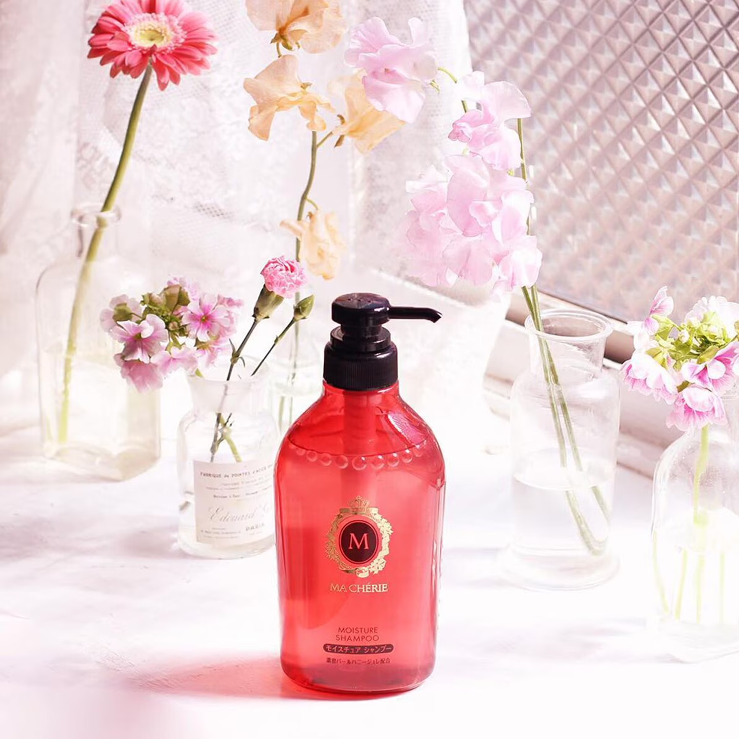 Moisturizing shampoo for dry hair Shiseido - Ma Cherie Shampoo EX Moisture, 450ml