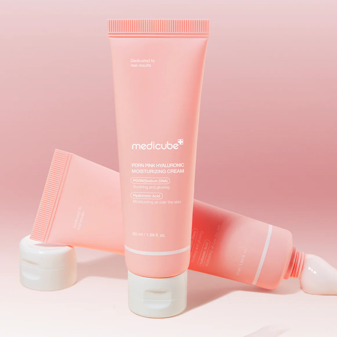 Moisturizing cream with PDRN - medicube - PDRN Pink Hyaluronic Moisturizing Cream, 50ml