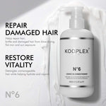 KOOPLEX No6 Leave-In Conditioner aplicare par umed protectie termica balsam leave-in par deteriorat