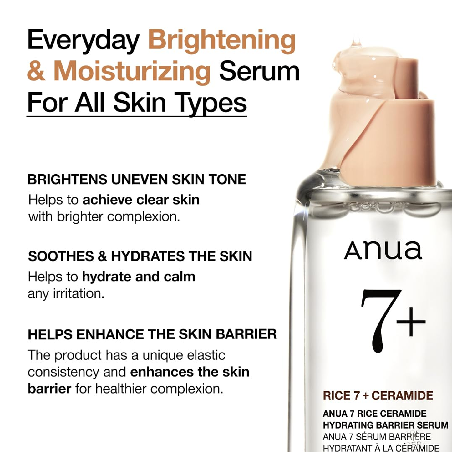 Anua - 7 Rice Ceramide Hydrating Barrier Serum, 50 ml