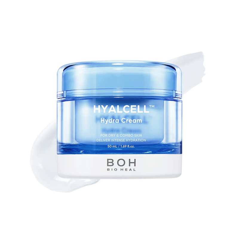 Crema Hidratantă cu Acid Hialuronic pentru Ten Sensibil și Pori Dilatați – BIOHEAL BOH Hyalcell Hydra Cream, 50g