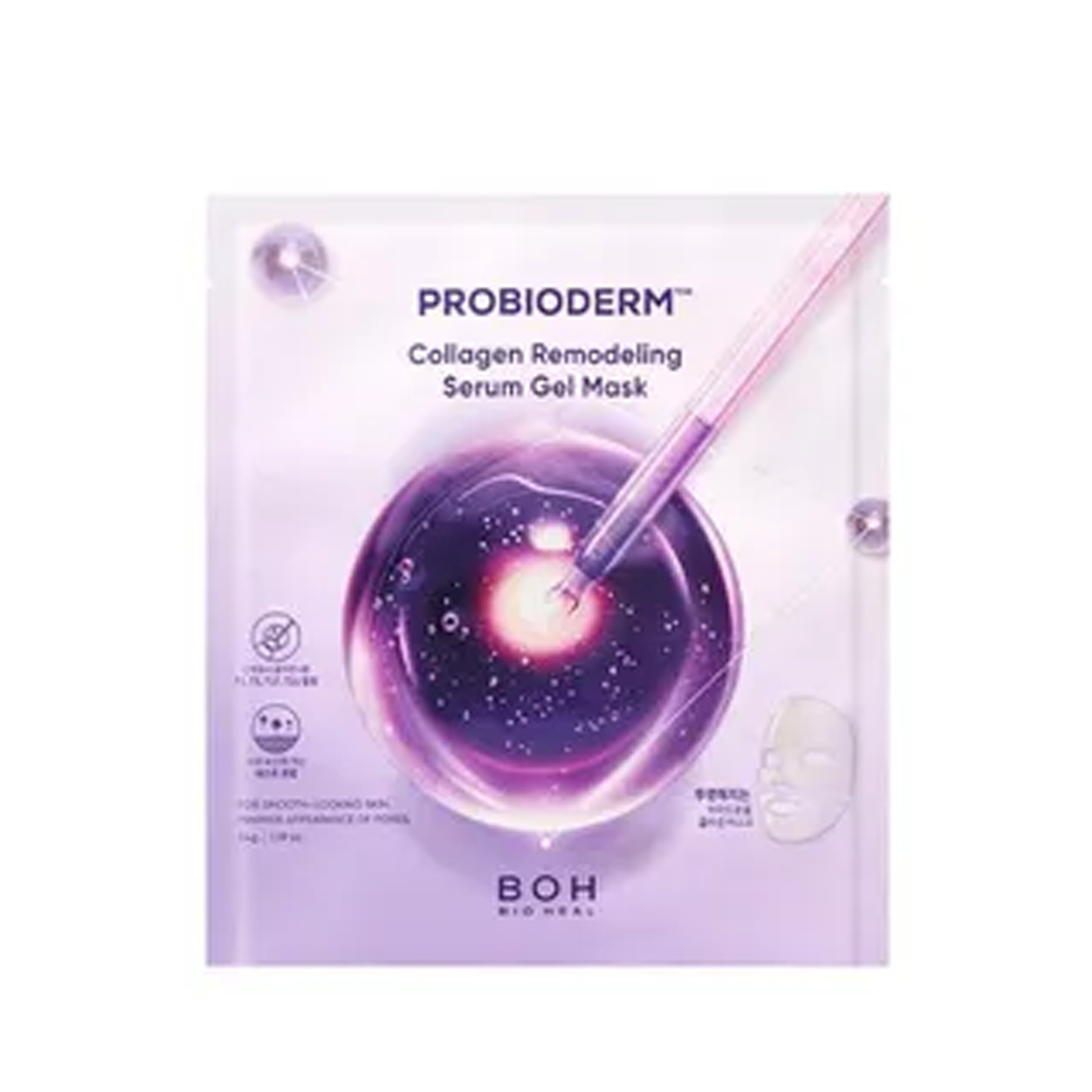 Masca Facială din Hidrogel cu Colagen pentru Remodelare – BIOHEAL BOH Probioderm Collagen Remodeling Serum Gel Mask