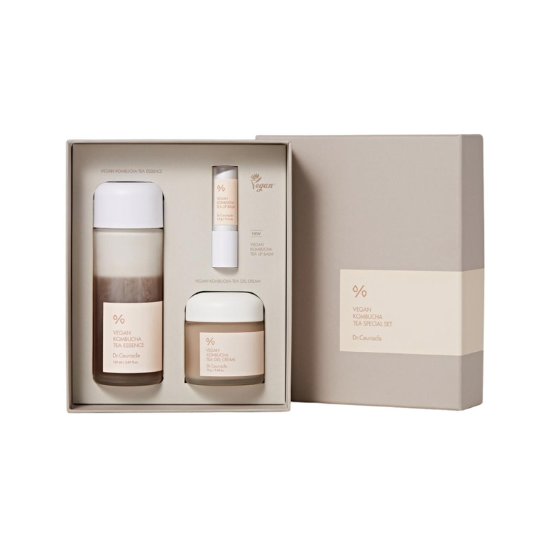 Ritual de Îngrijire a tenului în 3 Pași cu Probiotice – Setul Dr. Ceuracle Vegan Kombucha Tea