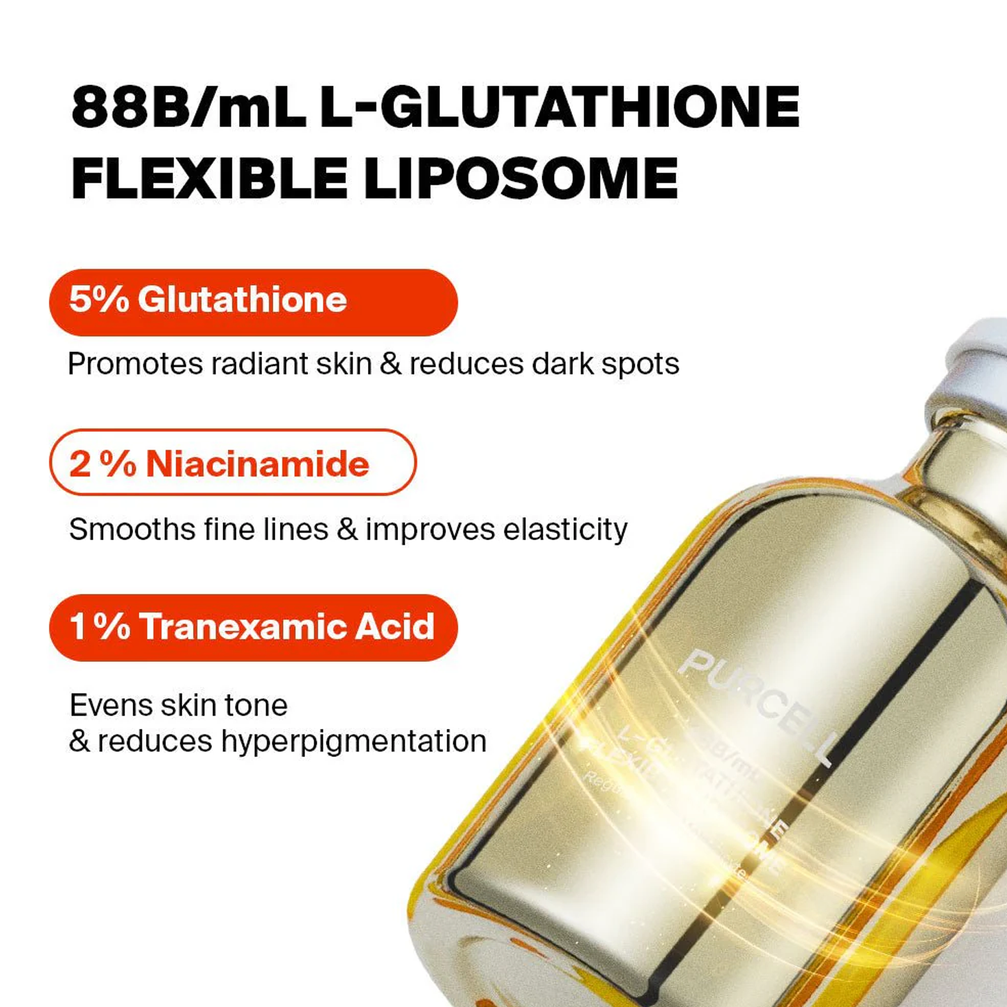 PURCELL-88 B mL L-Glutathione Flexible Liposome, 30ml