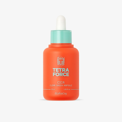 TETRAFORCE Cica Clear Green Ampoule – Tratament Eficient pentru Pielea Acneică și Sensibilă