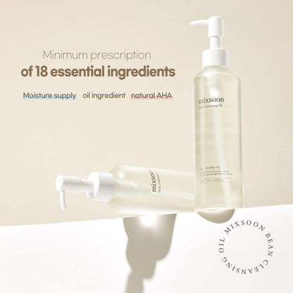 Facial cleansing oil with soybean extract - mixsoon - Bean Cleansing Oil, 195ml