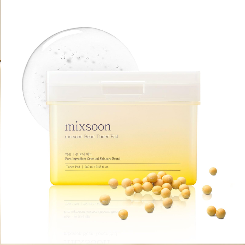 Paduri Faciale cu Extract de Lapte de Soia pentru Hidratare și Revitalizare – Mixsoon Bean Toner Pad, 70pad