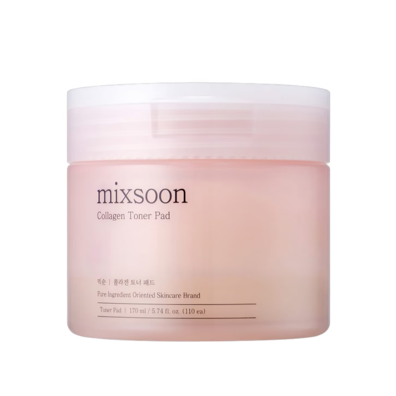 Paduri Faciale cu Colagen pentru Fermitate și Reînnoire – Mixsoon Collagen Toner Pad, 110pcs